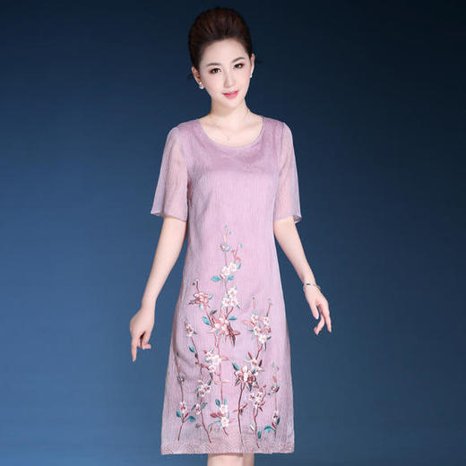 DYSL-Q3836高端定位绣花复古宽松连衣裙 商品图2