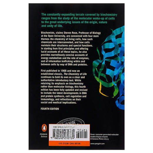 【中商原版】The Chemistry of Life (Penguin Press Science) 英文原版 生物化学 商品图1