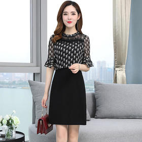 YWE-HSY-C8065-1新款时尚印花连衣裙