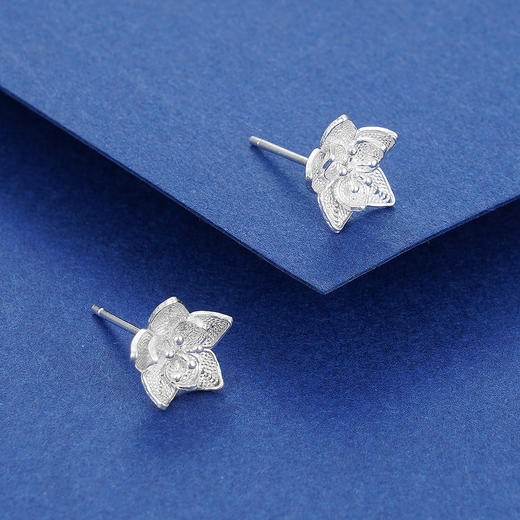 子佩集纯银五角花耳钉【LED000014-1】花丝206 商品图2
