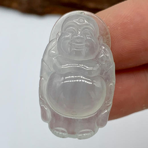 派瑞翡翠 翡翠站佛 糯冰种 无色 商品图2