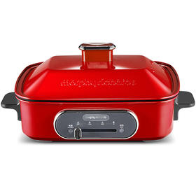 英国摩飞多功能锅料理锅电烧烤锅电火锅家用不粘烤肉锅分离式电烤锅电热煮锅烤肉盘烧烤炉MR9088JQR