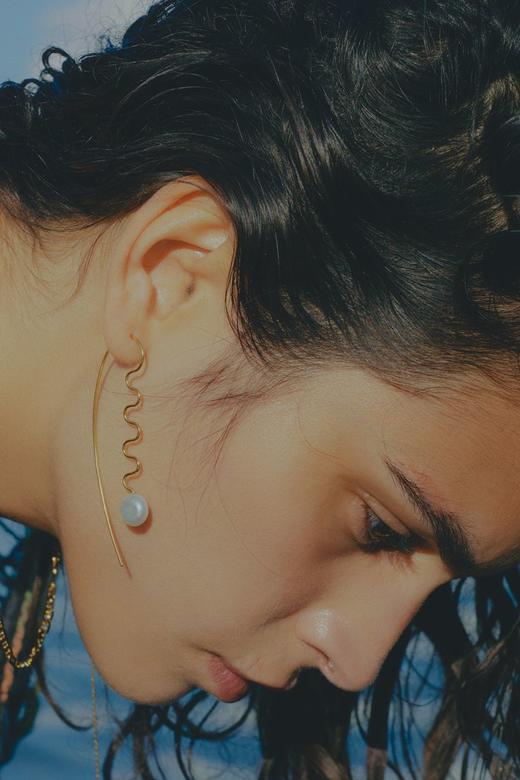 北京仓｜MARIA BLACK-AGOSTO-巴洛克珍珠 耳环（单只）［丹麦设计师］ 商品图0