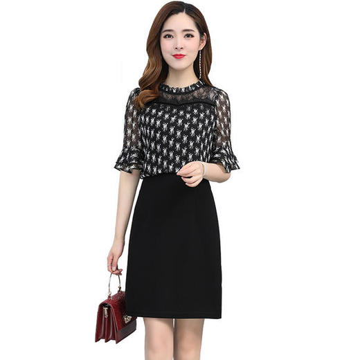 YWE-HSY-C8065-1新款时尚印花连衣裙 商品图4