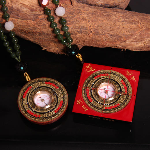 碧玉喜气小罗盘 五行木 商品图2