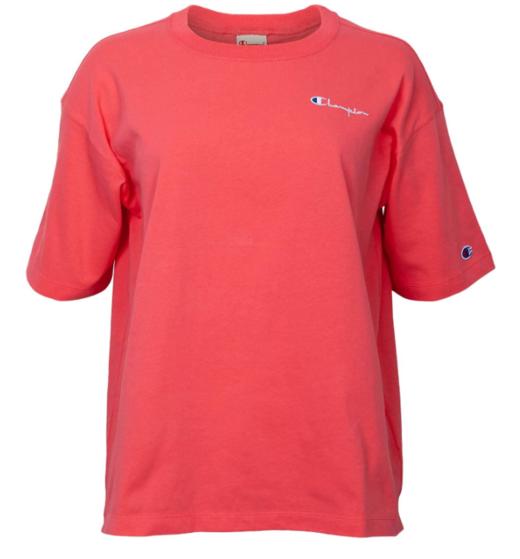 CHAMPION 冠军 女士短袖T恤 玫红 111591 PS106 商品图0
