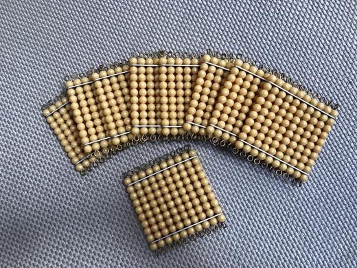 9片金色珠子正方形（珠光金）、立方体 商品图0