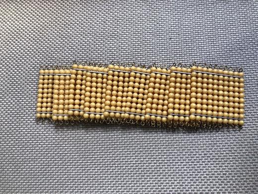 9片金色珠子正方形（珠光金）、立方体 商品图1