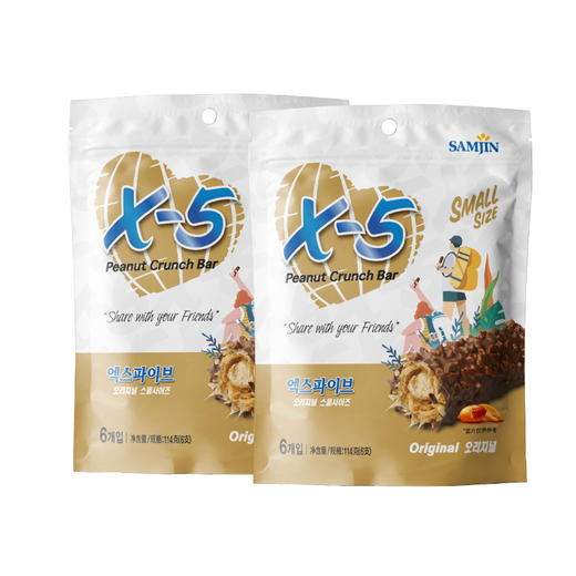 X-5 花生夹心代可可脂巧克力制品自立袋114g*2（效期21.4月份） 商品图4