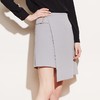 VIMAGE纬漫纪时尚百搭半裙高腰不规则复古半身裙子V506007 商品缩略图1