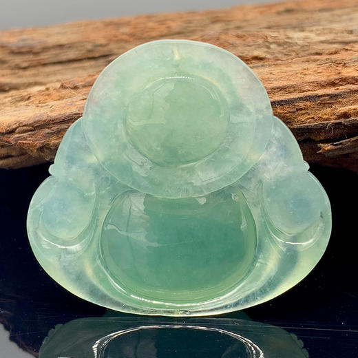 派瑞翡翠 翡翠佛 冰种 绿色 商品图1