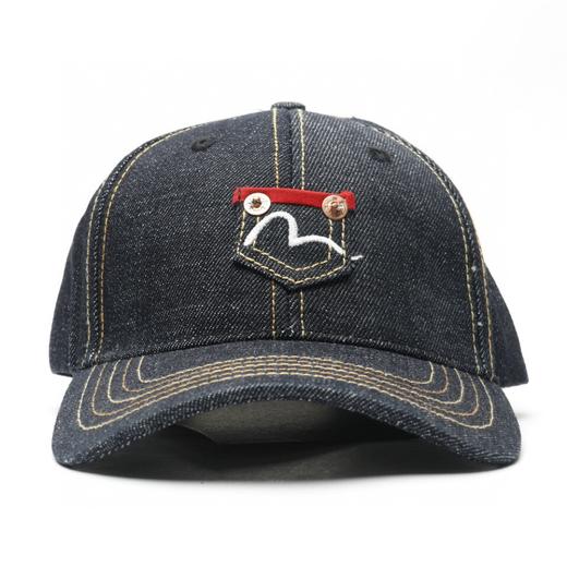 evisu福神19ss迷你海鸥口袋牛仔布鸭舌帽