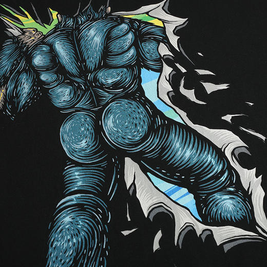 [59.9一件]自由基地夏季新款纯棉宽松休闲短袖T恤男女款手绘猩猩印花图案T MT-1636 商品图4