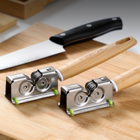 【磨刀器】新款家用快速磨刀器厨房耐磨不锈钢手动小型磨刀石磨菜刀剪刀神器