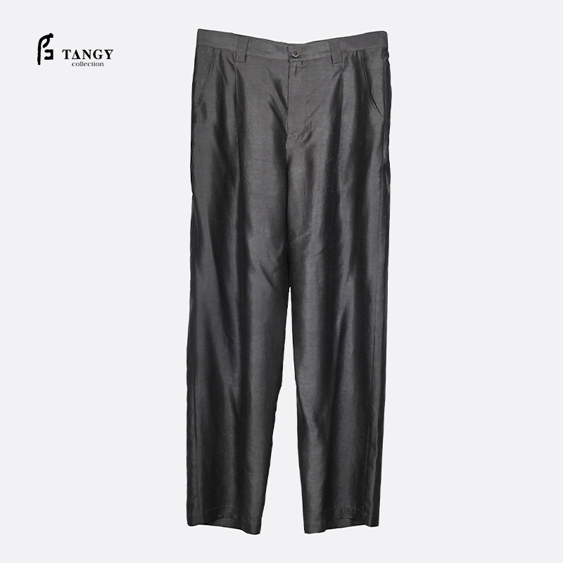 TANGY Collection/天意新品原创休闲茛绸桑蚕丝男士休闲裤
