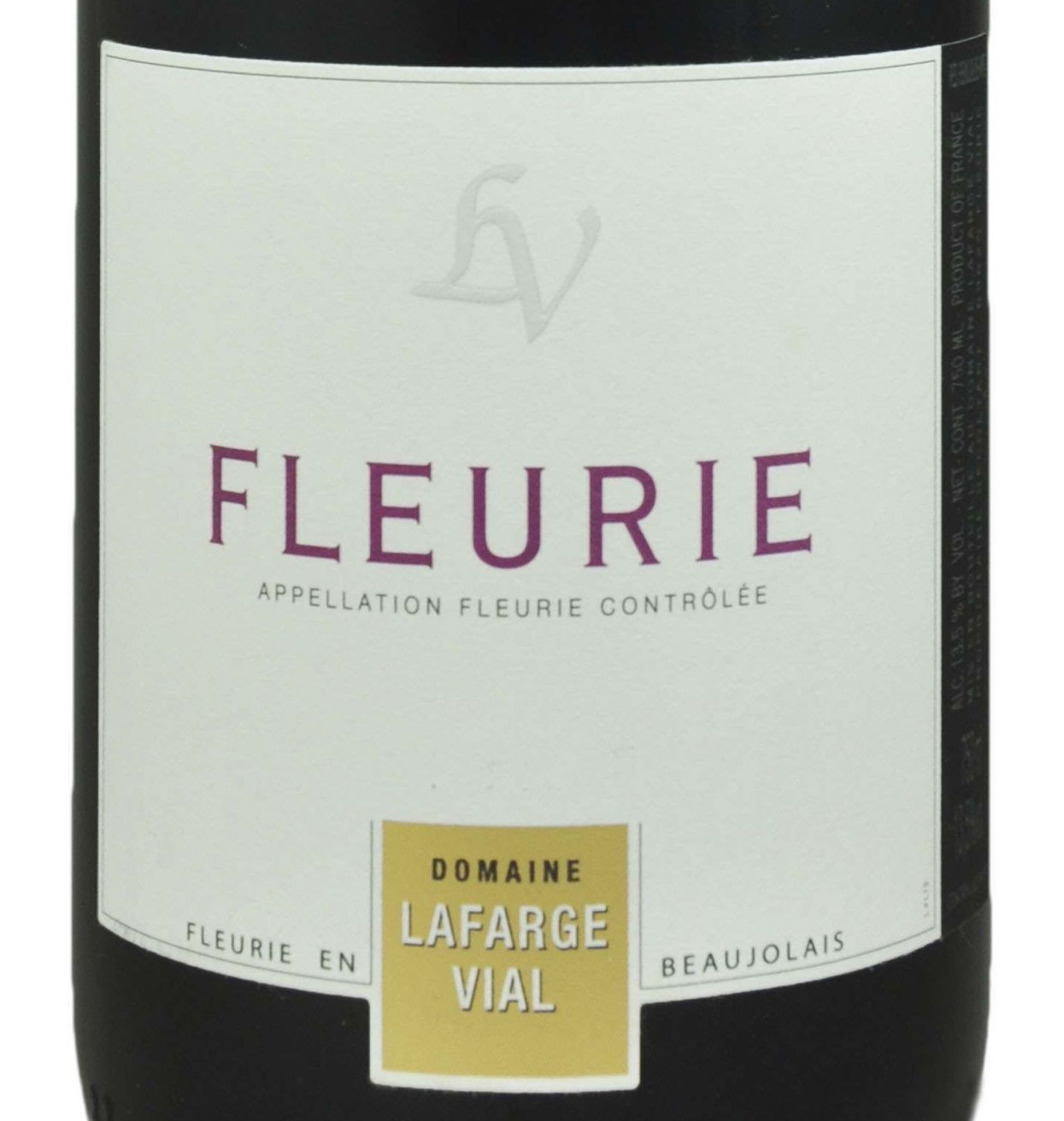 2019 Lafarge Vial, Fleurie Beaujolais Cru【闪送】（65折）