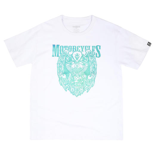 [59.9一件]夏季新款纯棉常规休闲宽松款圆领流行七彩个性简单印花短袖潮T恤 MT-1621 商品图2