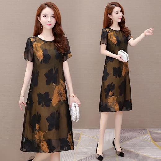 MQ-1719-719夏装新款短袖洋气显瘦碎花连衣裙YY 商品图2