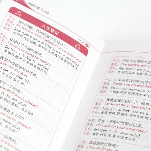 【昂秀外语】英语口语马上说 快速英语入门口袋书 英语学习 英语口语 商品图3