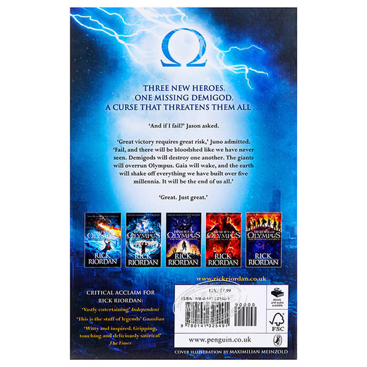 【中商原版】奥林匹斯英雄系列1：失落的英雄 英文原版 The Lost Hero (Heroes of Olympus Book 1) Rick Riordan 雷克·莱尔顿 商品图1