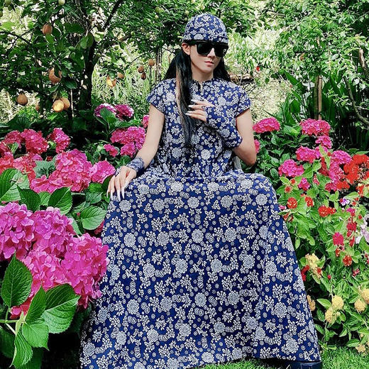 东篱把酒印花指套 |现货加急发 商品图1