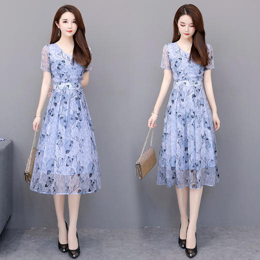 YYZJ-DB39556828中年新款高贵年轻妈妈气质阔太太连衣裙 商品图0