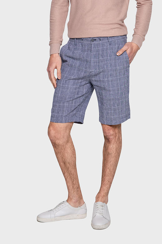 callisto丹宁色苏格兰格纹三件套便西短裤  SPCPW079LG 商品图1