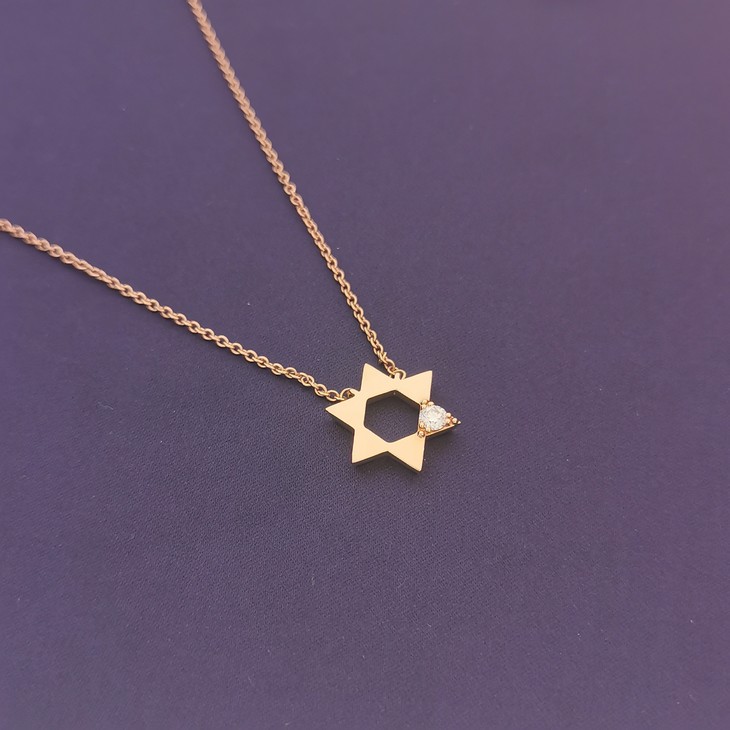 周大福heartsonfire18k金钻石项链青岛店