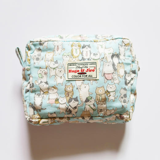 HUJI祤集Motley收纳包插画好多猫 商品图1