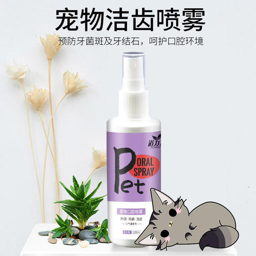 道力其 宠物口腔喷雾120ml狗狗猫咪口腔清洁除口臭漱口水可食用 商品图7