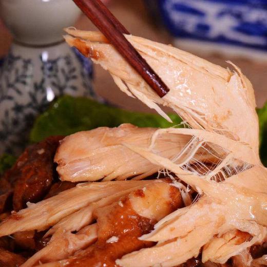 【快递停发，2月26日陆续发货】冠香莲 德州五香脱骨扒鸡 礼盒装 1kg/箱 2只装 商品图3