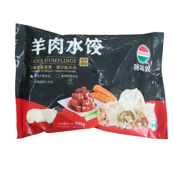 额尔敦 羊肉饺子水饺多种口味500g