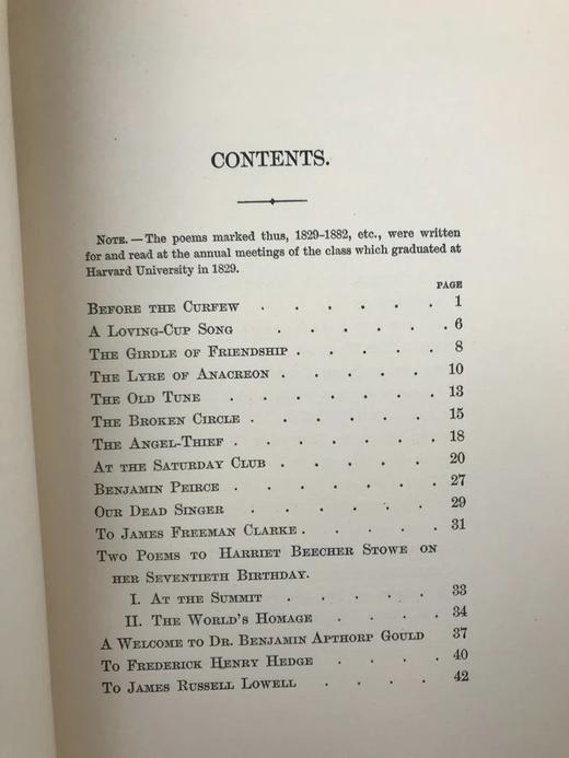 1888年 奥利弗·温德尔·霍姆斯诗集 精装32开 配仿古本书匣 商品图6