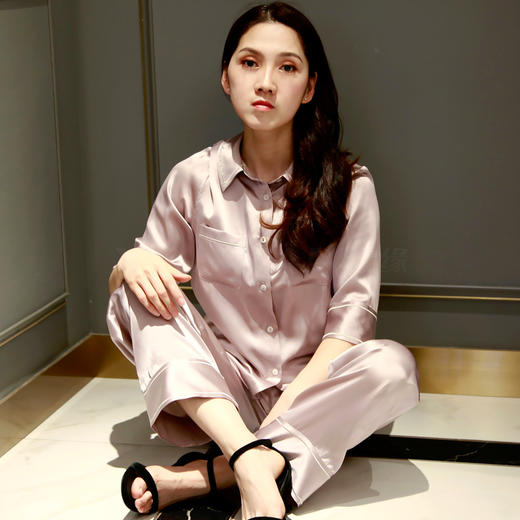 鑫缘 真丝女睡衣套 HD0010 商品图0