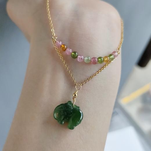 碧玉小象项链 商品图1