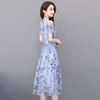YYZJ-DB39556828中年新款高贵年轻妈妈气质阔太太连衣裙 商品缩略图2