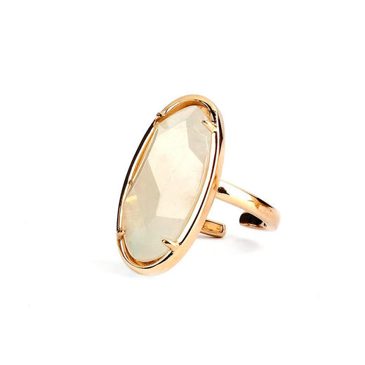 天然翡翠椭圆戒指 台湾设计师品牌Tracey Chen 商品图3