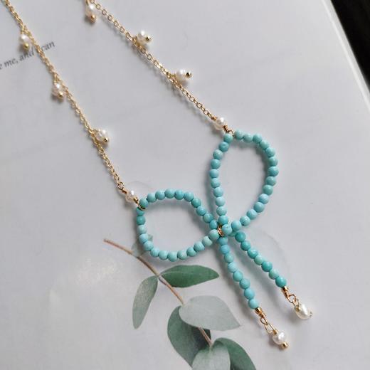 绿松蝴蝶结项链 商品图2