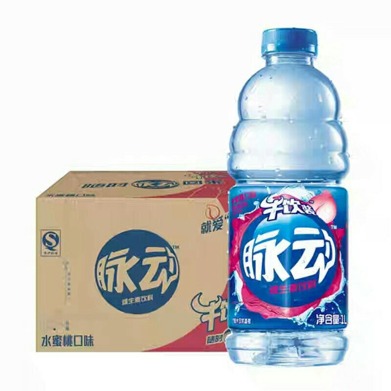 【批发】脉动水蜜桃口味1L*12瓶 整箱维生素饮料大瓶牛饮装
