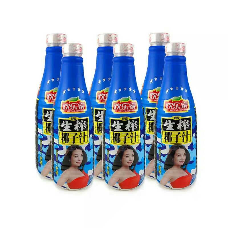 【批发】欢乐家生榨椰汁1.25千克×6瓶/箱
