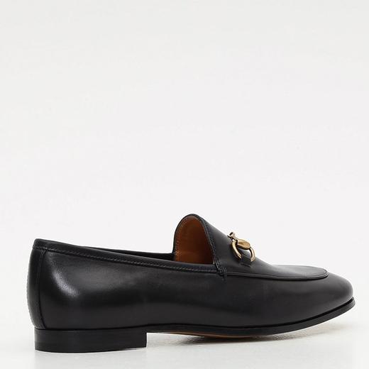 GUCCI 古驰 女士 Jordaan系列皮革马衔扣乐福鞋 黑色 404069 BLM00 1000 商品图2