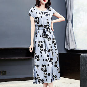 ALF-2020年夏新款贵夫人阔太太高贵典雅减龄显瘦裙