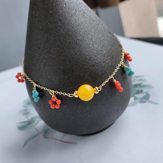 蜜蜡松石手链 商品图1