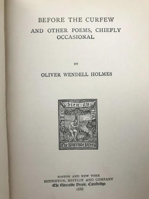 1888年 奥利弗·温德尔·霍姆斯诗集 精装32开 配仿古本书匣 商品图4