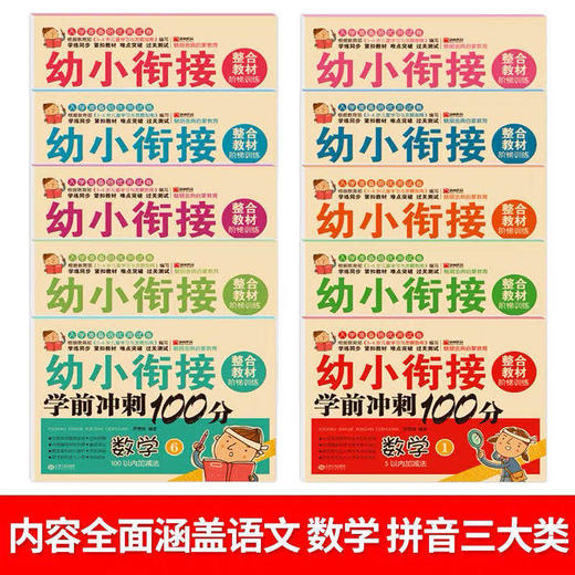 幼小衔接整合教材全套一日一练学前班冲刺100分测试卷10册3-6岁 商品图1
