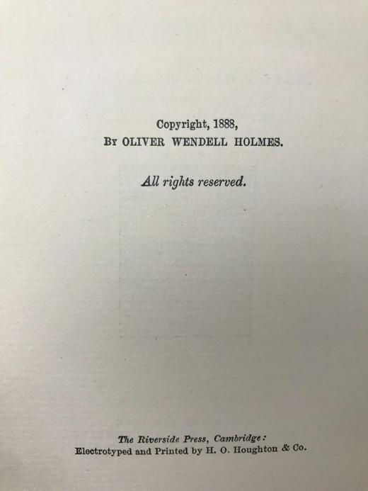 1888年 奥利弗·温德尔·霍姆斯诗集 精装32开 配仿古本书匣 商品图5