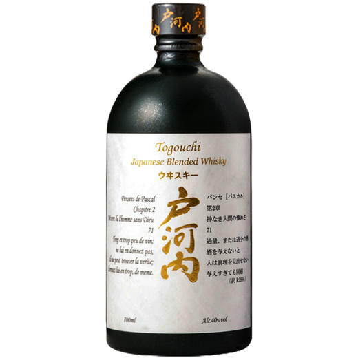 日本进口洋酒 40度 户河内威士忌 700ml礼盒 调和型日威  Togouchi 
RDCT 商品图1