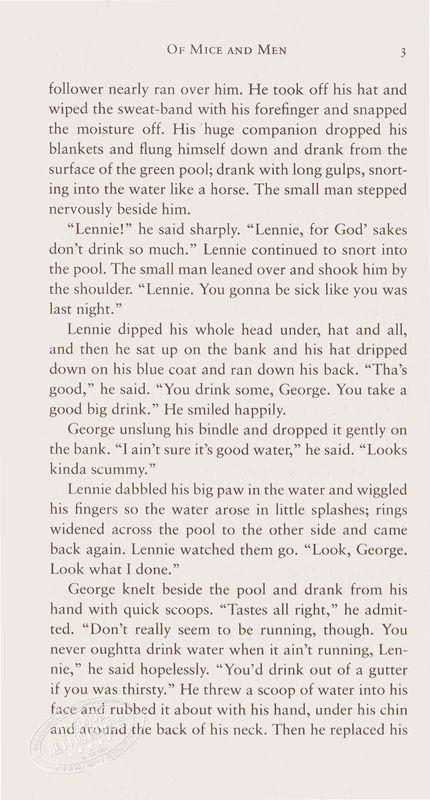 【中商原版】人鼠之间 英文原版 Of Mice and Men 商品图6