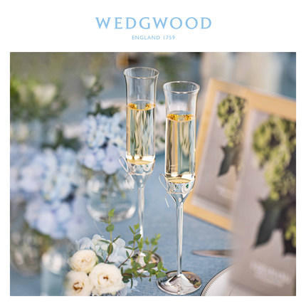 WEDGWOOD王薇薇VeraWang爱之结绳香槟杯红酒对杯高脚杯结婚礼物 商品图1