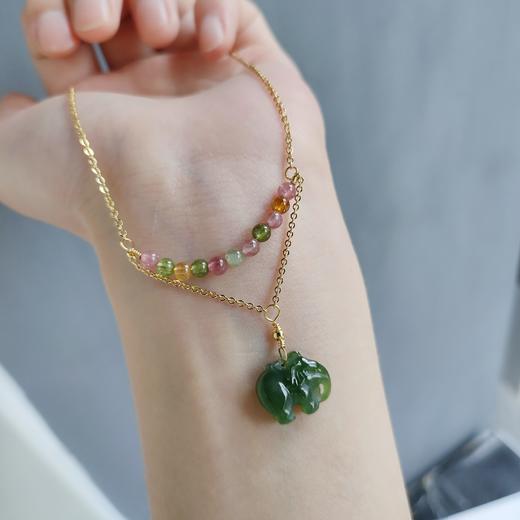 碧玉小象项链 商品图2